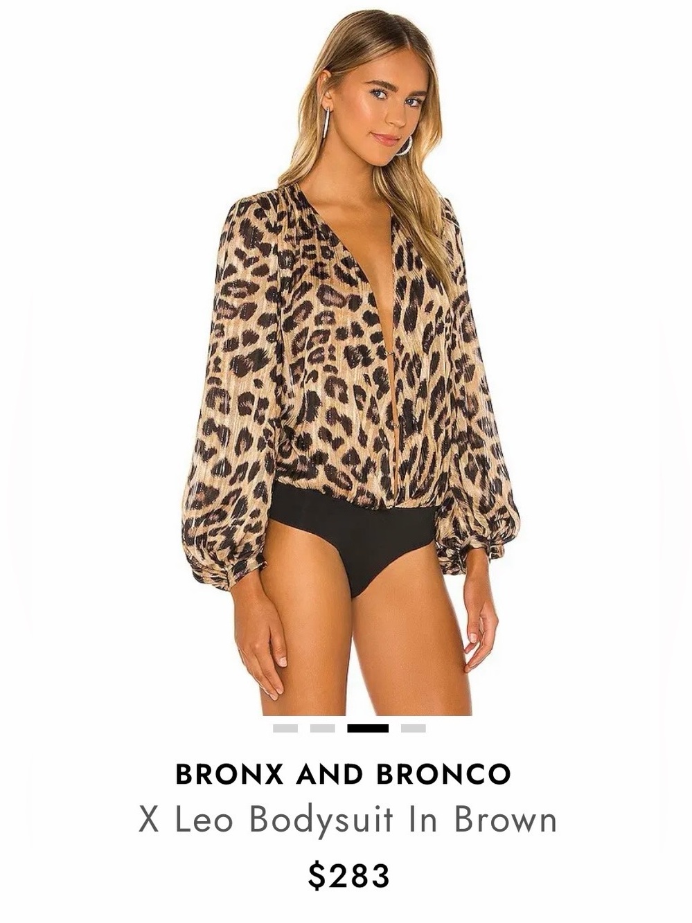 Bronx and Banco x REVOLVE Leo Bodysuit in Brown